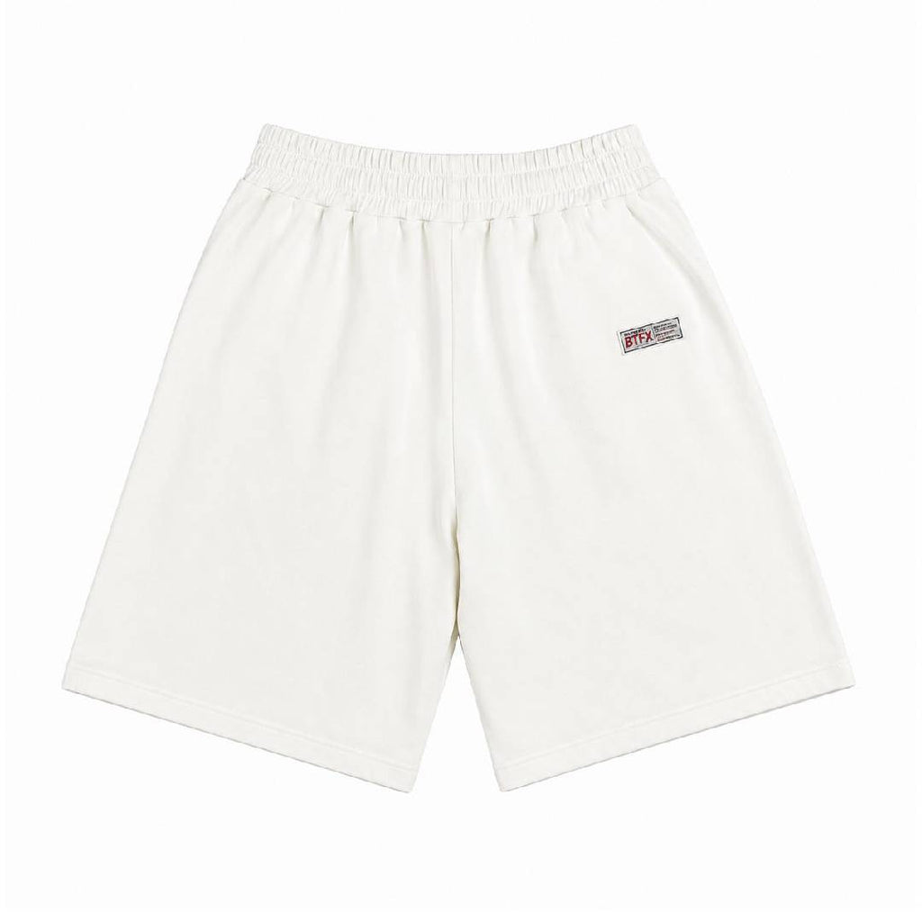 WHITE BASIC SHORTS