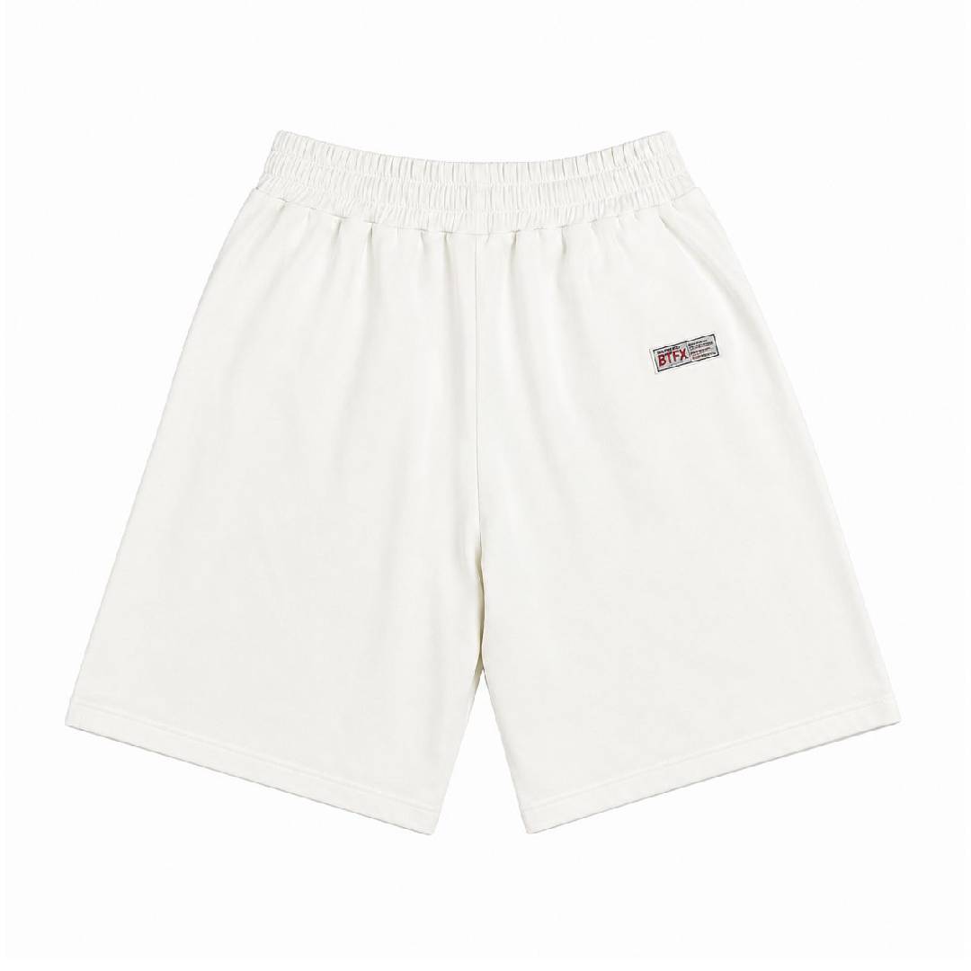 WHITE BASIC SHORTS