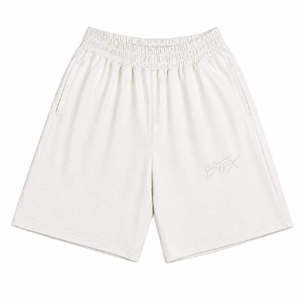 WHITE BASIC SHORTS