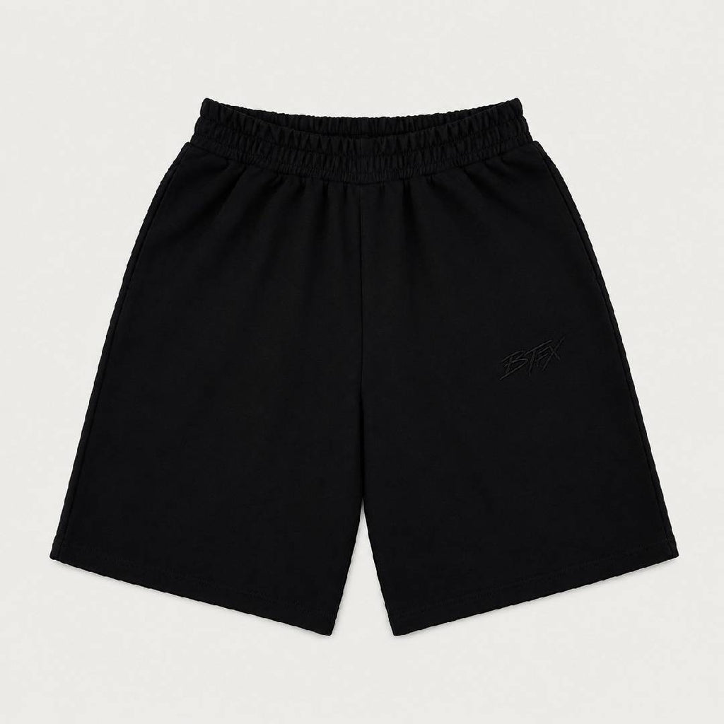 BLACK BASIC SHORTS