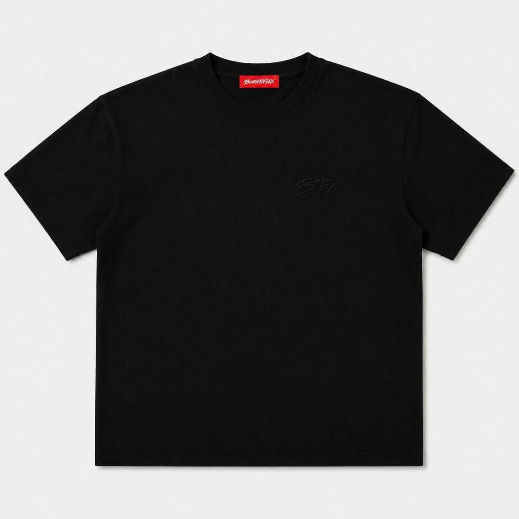 BLACK BASIC TEE