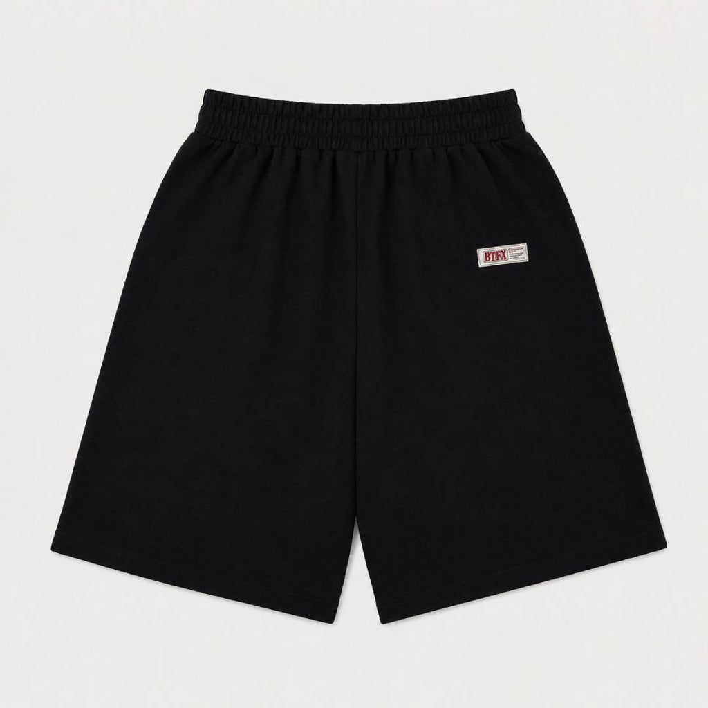 BLACK BASIC SHORTS